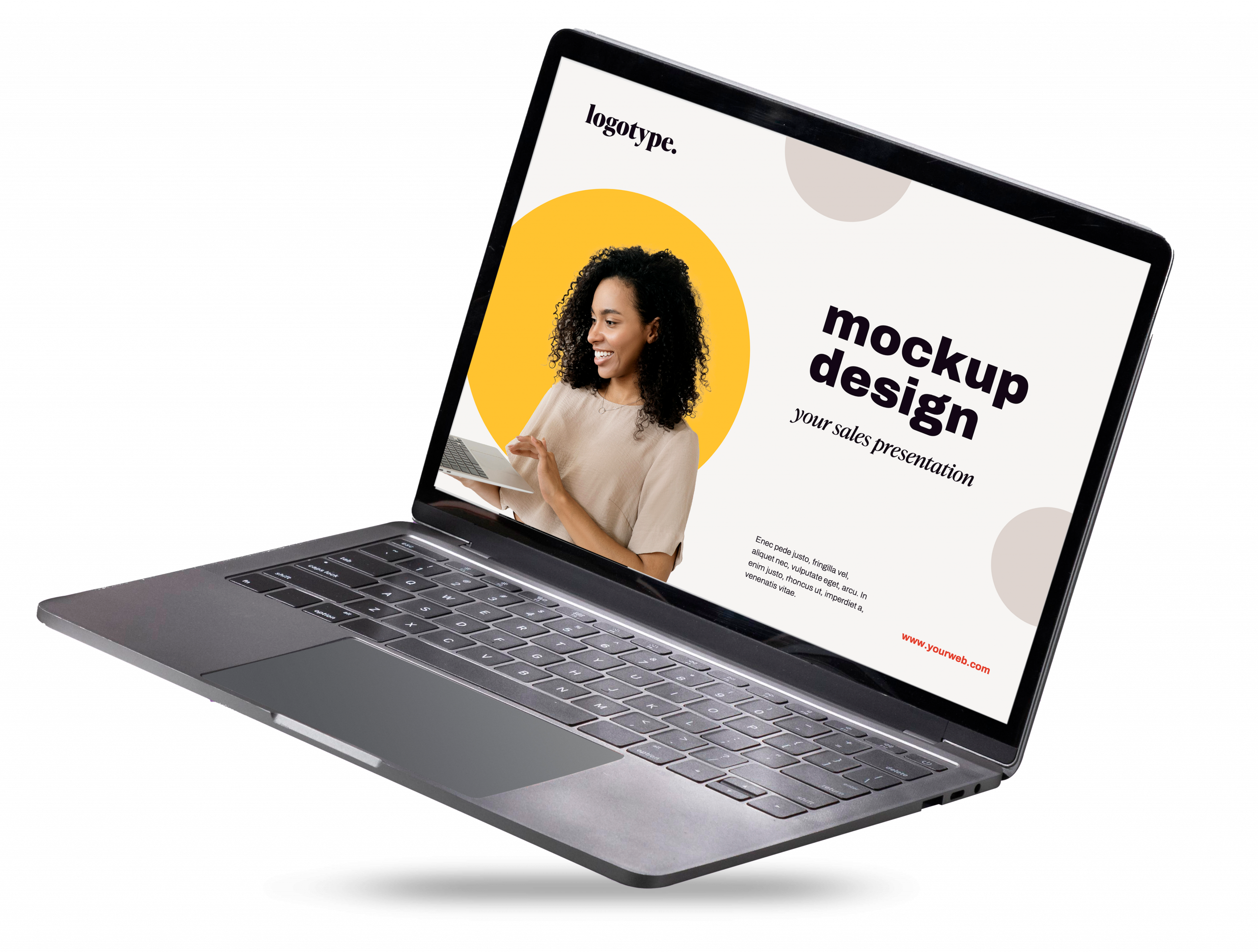 Example of a sales presentation designed in PowerPoint